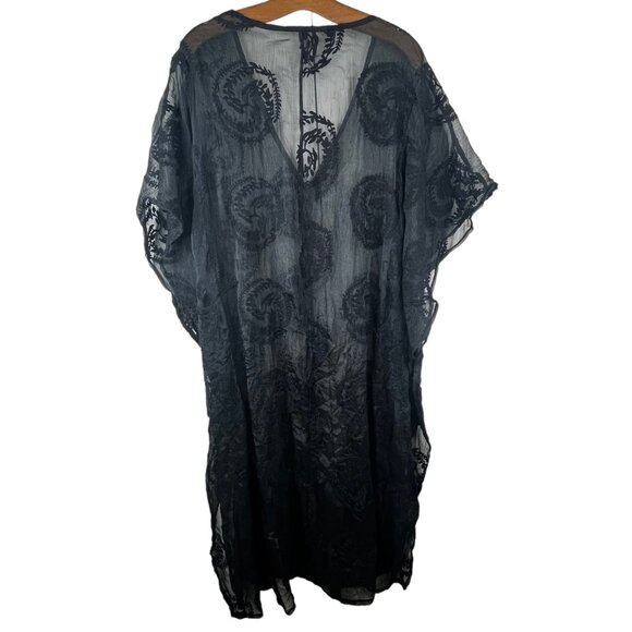 Design Lab Lord & Taylor Cover Up Size Small Embroidered Sheer Lace Summer Beach - Picture 2 of 6